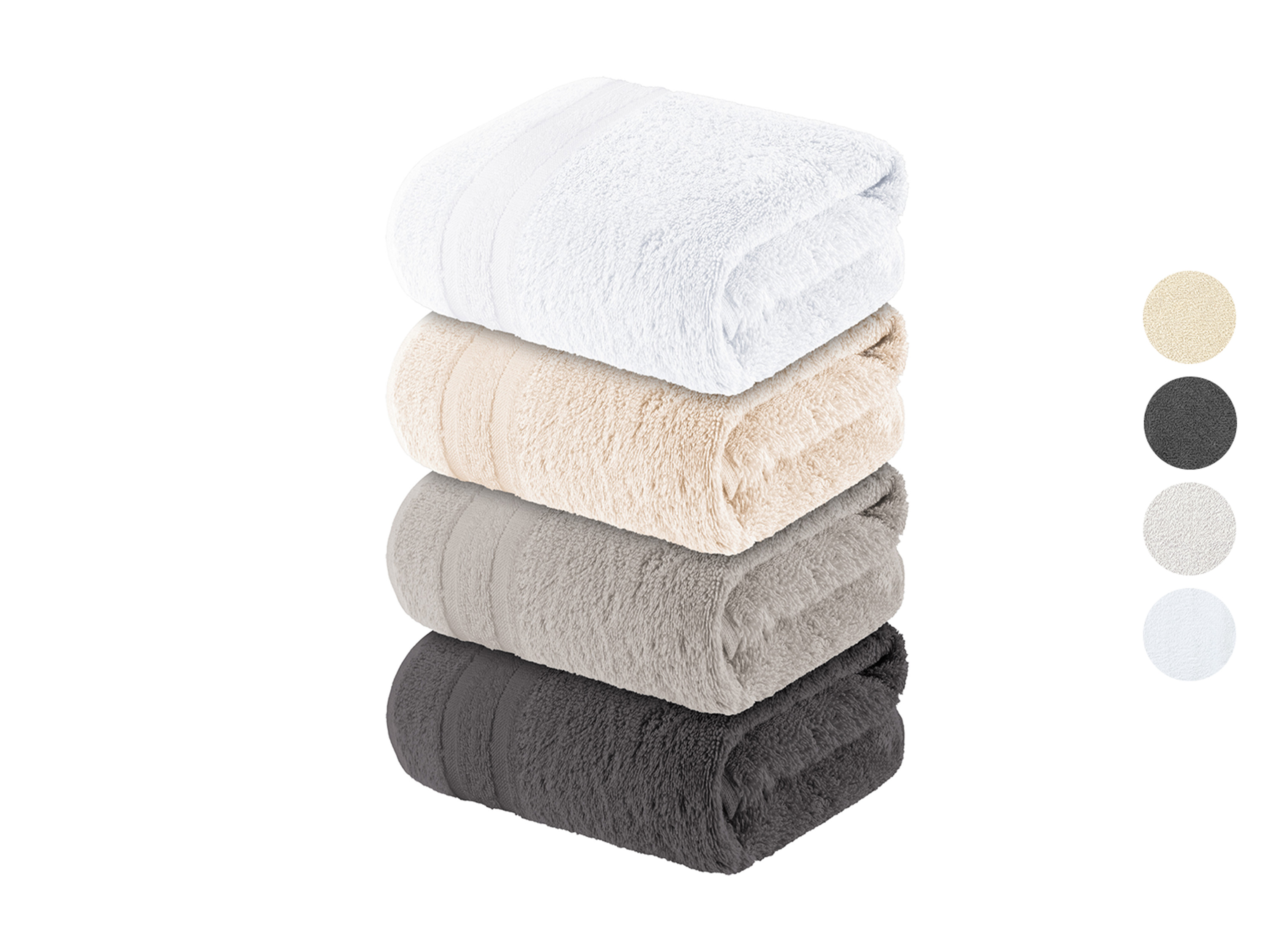 LIVARNO home Serviette de toilette en éponge, 50 x 100 cm