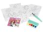 Set d'aquarelle Forever Girlie avec pinceau à eau, éponge et feuilles à colorier
