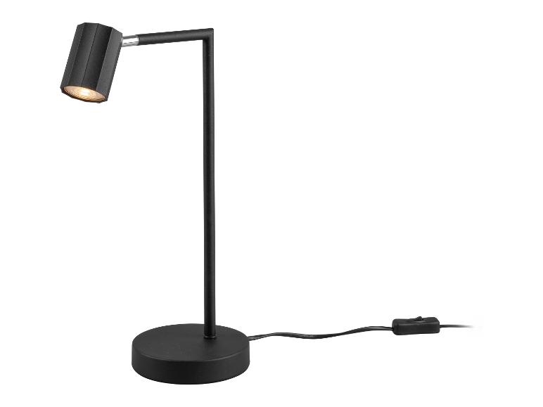 Lampe de bureau LED moderne, noire.