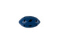 Une balle en caoutchouc bleue avec des trous, de la marque Zofari.