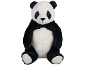 Peluche panda douce en position assise.