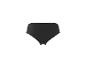 Culotte de bikini côtelée noire taille haute