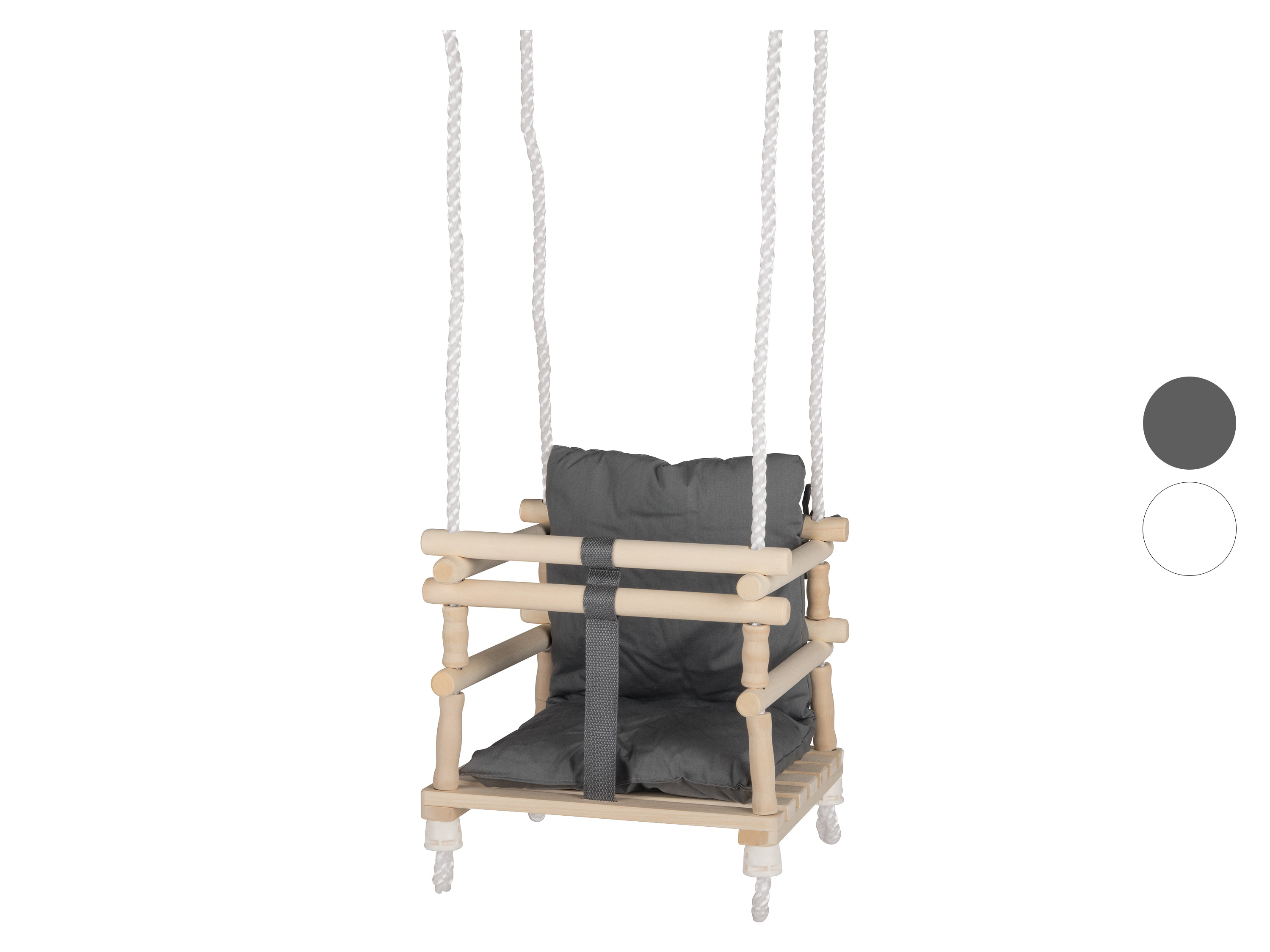 Playtive Balançoire en bois avec siège de sécurité bébé