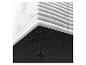 Texture abstraite avec des lignes blanches courbes et une surface noire pointillée.