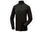 Chemise à manches longues noire à col montant.