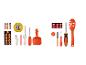 Kit de sculpture de citrouilles avec outils, pochoirs et accessoires.