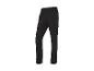 Pantalon cargo noir avec taille élastique.