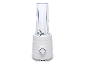 Blender à smoothie blanc avec récipient transparent