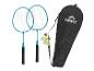 Deux raquettes de badminton Crivit, volants et sac de transport.
