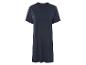 Robe t-shirt bleu marine unie.
