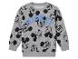 Un sweat-shirt gris à manches longues avec Mickey Mouse.