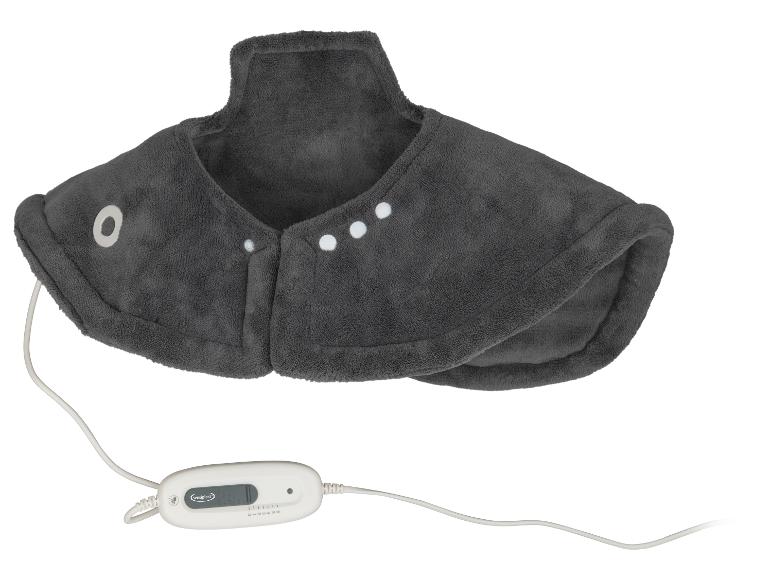 Coussin chauffant Sensiplast gris foncé pour le cou et les épaules.