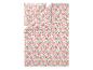 Parure de lit avec taie d'oreiller à motif de lys roses