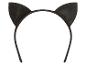 Un serre-tête noir avec des oreilles de chat.