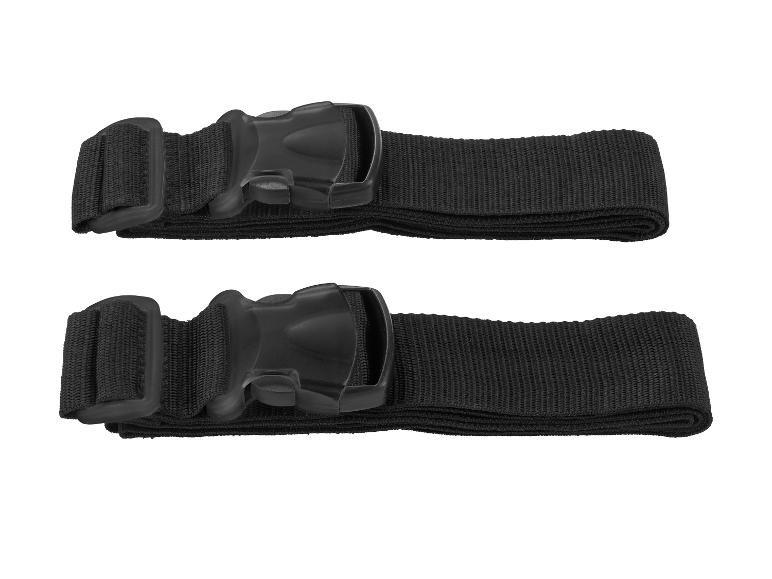 Deux sangles noires avec des boucles