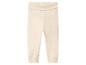 Pantalon bébé côtelé beige clair avec taille haute