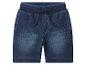 Short en jean pour garçon avec cordon de serrage, bleu foncé