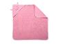 Serviette de bain rose à capuche avec visage d'ourson