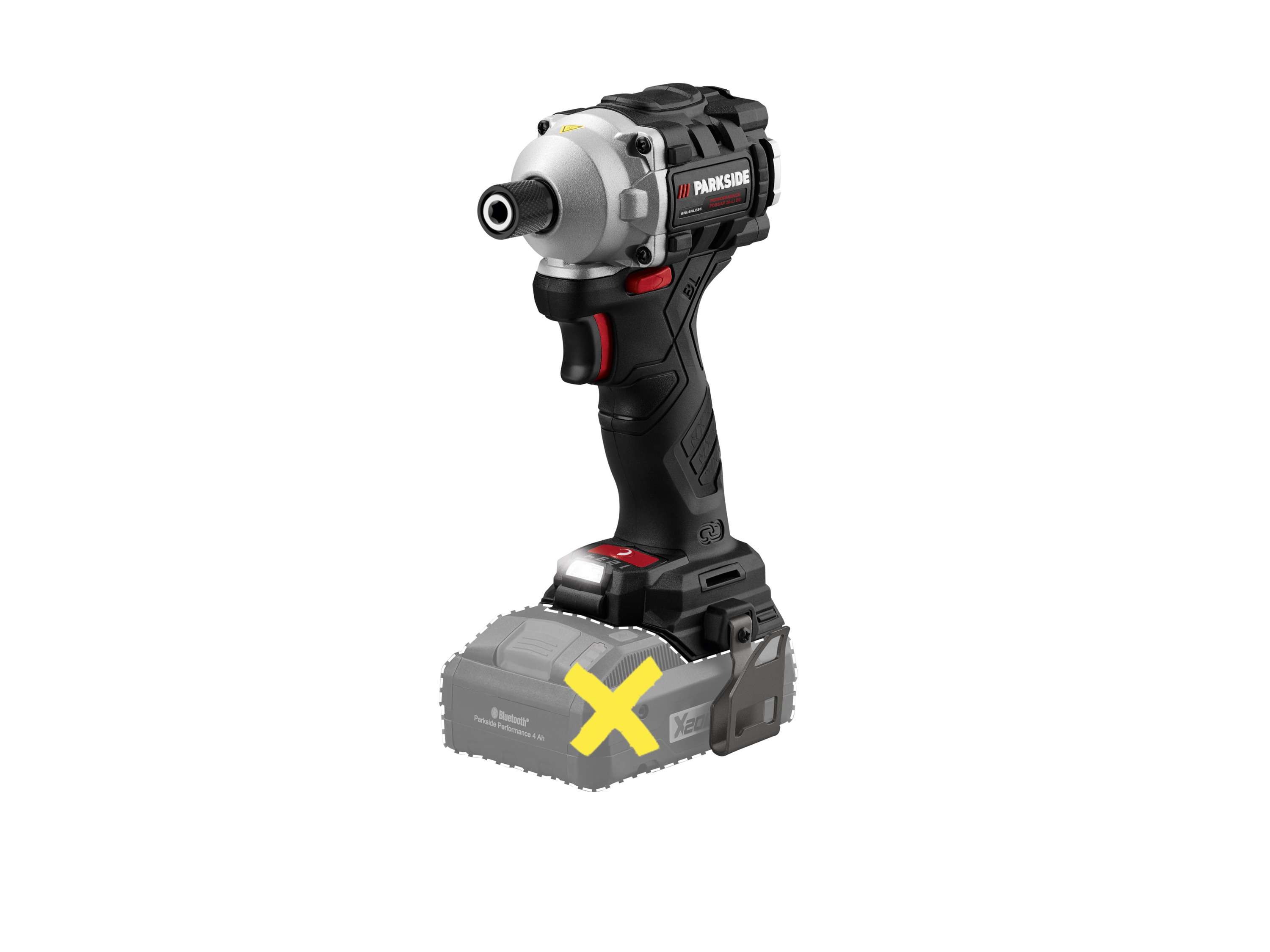 PARKSIDE PERFORMANCE® Visseuse à chocs sans fil PDSSAP 20-Li D3, 20 V