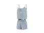 Ensemble de pyjama deux pièces bleu clair avec débardeur à fines bretelles et short.