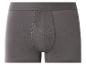 Caleçon boxer gris foncé pour homme avec ceinture élastique.