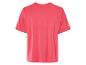 T-shirt rose à manches courtes.