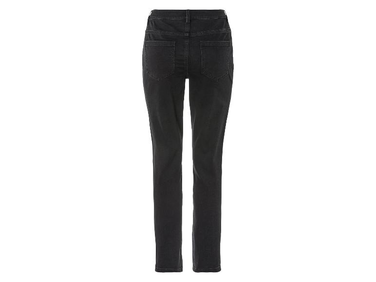 Jeans skinny noir pour femme.