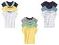 Un ensemble de t-shirts pour bébés avec différentes couleurs et motifs.