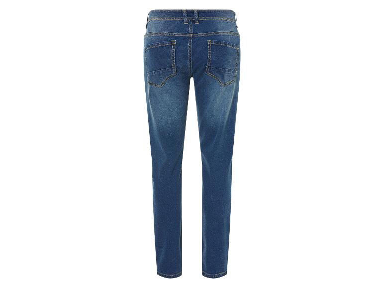 Jeans bleu foncé, vue arrière.