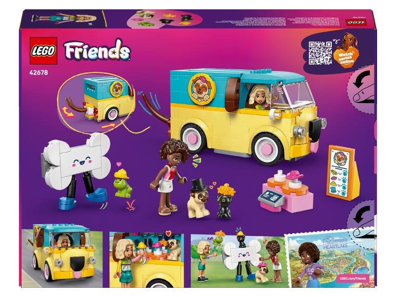Camionnette de toilettage pour animaux de compagnie avec figurines, animaux et accessoires, set 42678