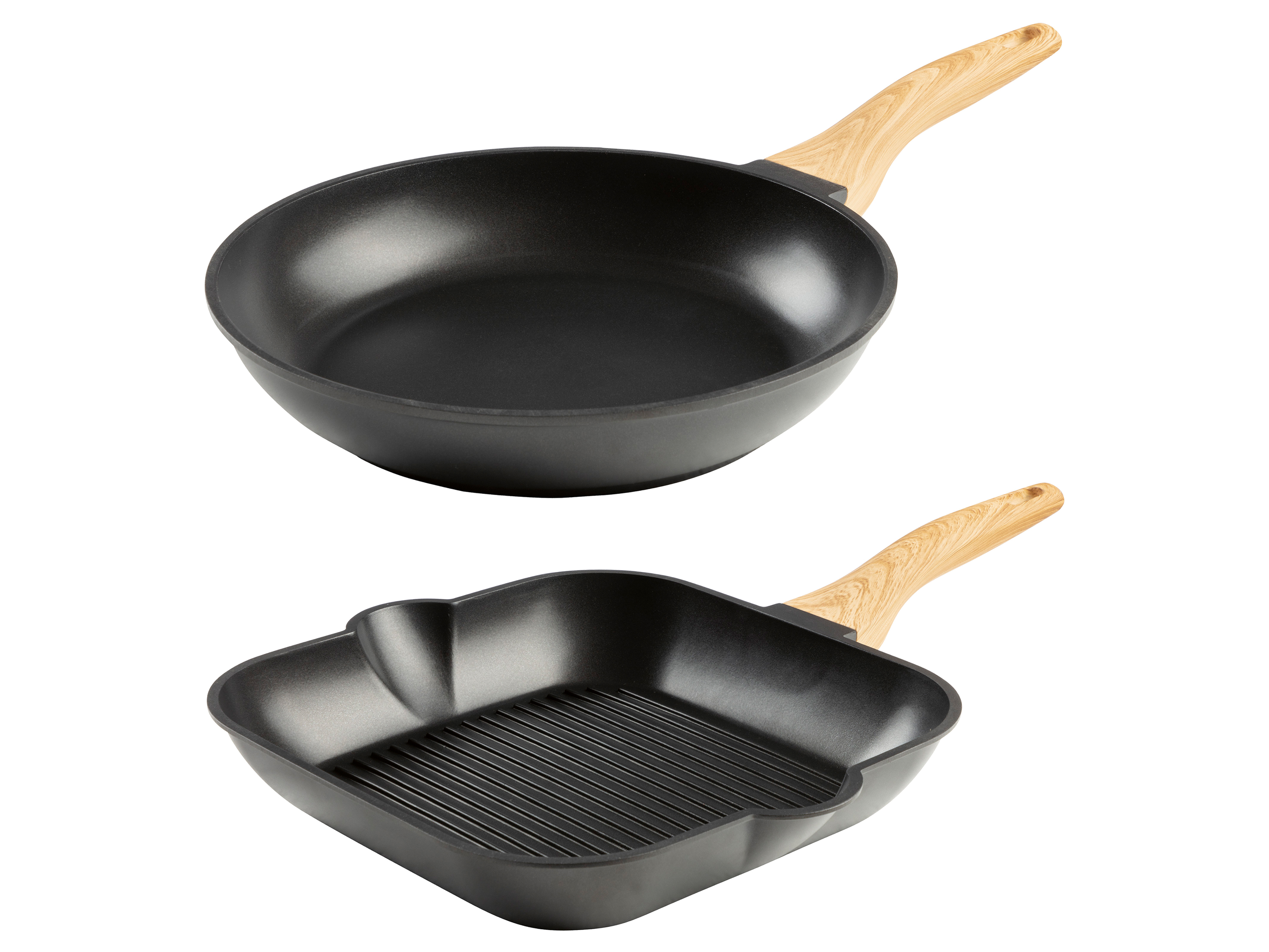ERNESTO® Poêle à griller ou poêle en fonte d'aluminium, Ø 28 cm