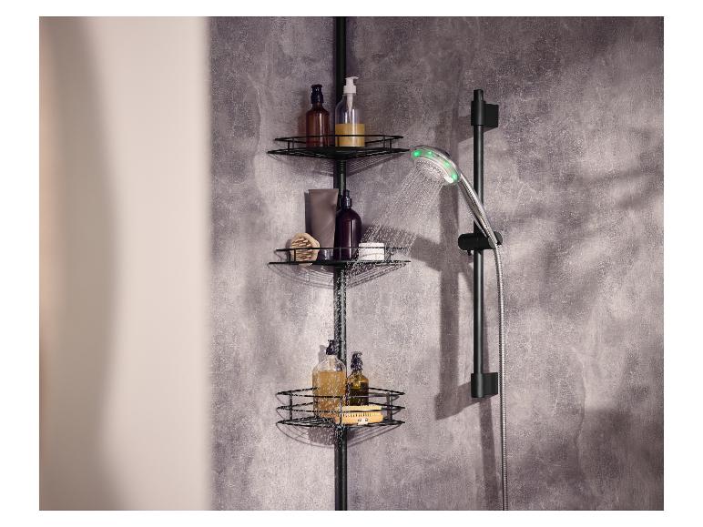 Flexible de douche extensible LIVARNO home avec pommeau dans une douche moderne