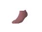 Une chaussette courte rose foncé sur fond blanc.