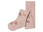 Collants roses à fleurs pour filles.