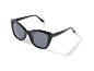 Lunettes de soleil noires œil de chat
