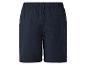 Shorts en tissu natté bleu marine.