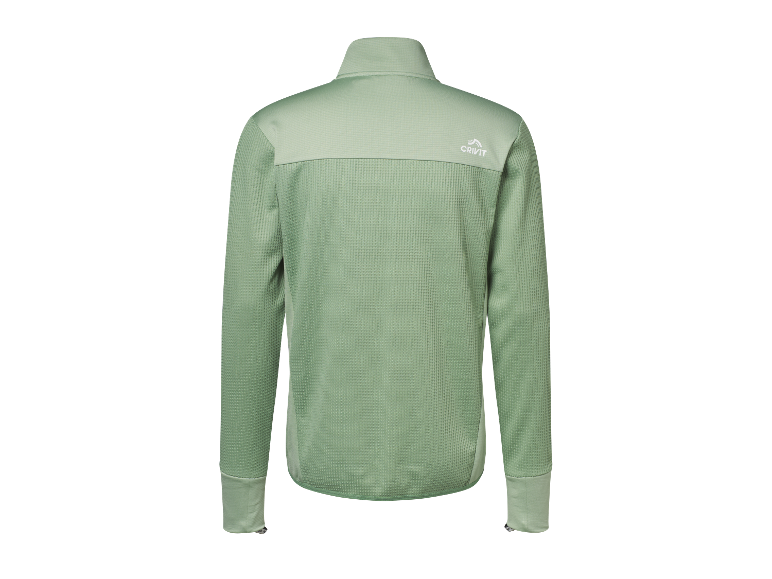 Veste zippée Crivit vert menthe.