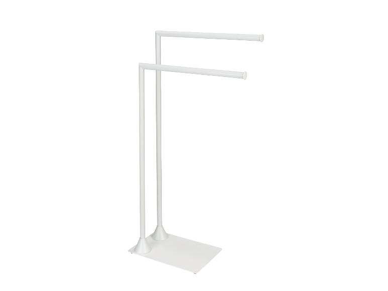Porte-serviettes autoportant blanc.