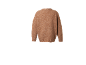 Pull en maille marron à manches longues, vue arrière