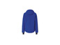 Une veste bleue à capuche