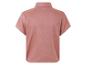 Chemise rose poudré à manches courtes, vue arrière.