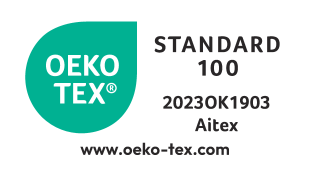 Label OEKO-TEX® STANDARD 100, numéro 2023OK1903, AITEX.
