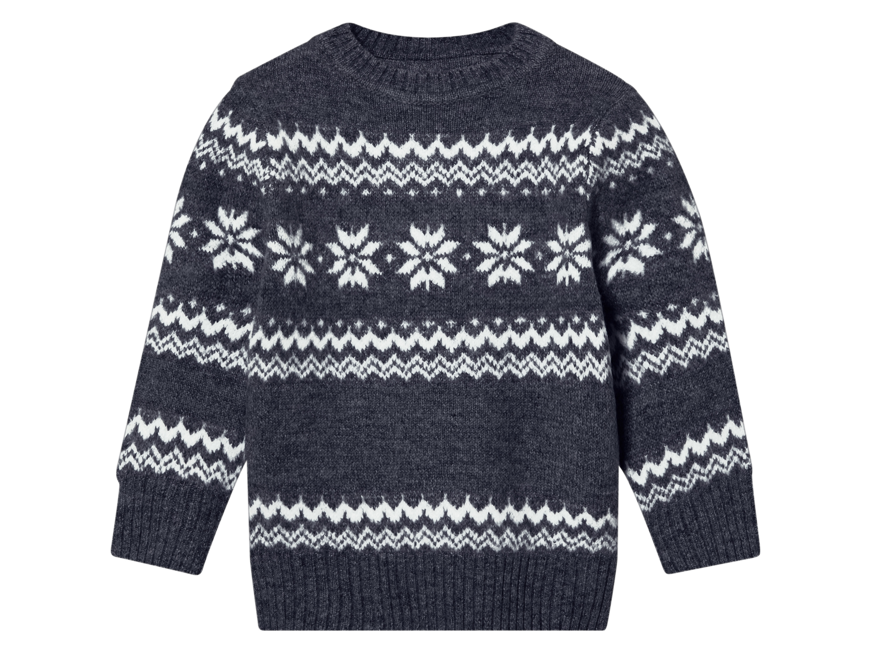 lupilu® Pull en maille petit garçon (2-4 ans, bleu foncé)
