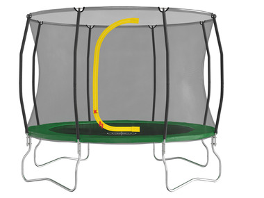 Playtive Trampoline de jardin avec filet de sécurité, Ø 305 cm
