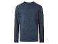 Pull homme bleu foncé à manches longues et col rond
