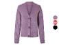 Gilet en tricot lilas à boutons