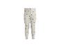 Legging enfant beige à cœurs noirs