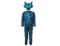 Un costume de dragon bleu avec un masque assorti.