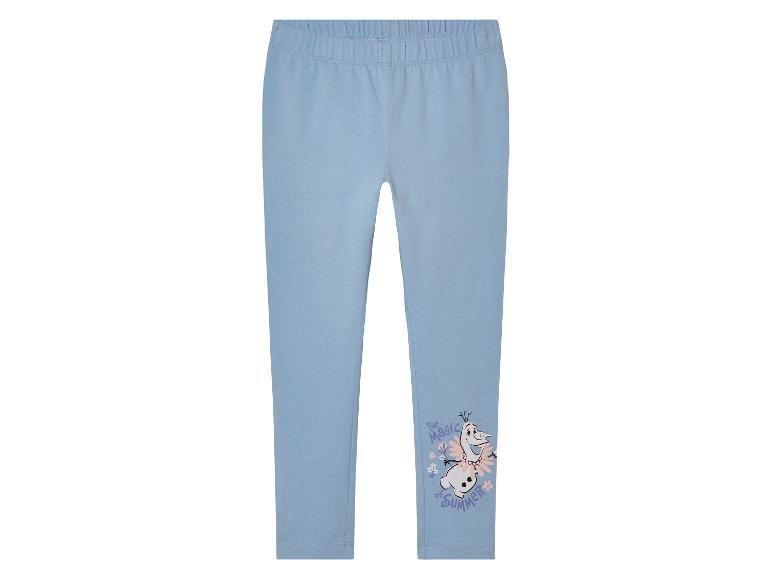 Leggings enfant bleu clair avec Olaf de La Reine des Neiges.