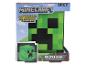 Lampe Minecraft Creeper dans son emballage, émettant des sons à l'allumage.
